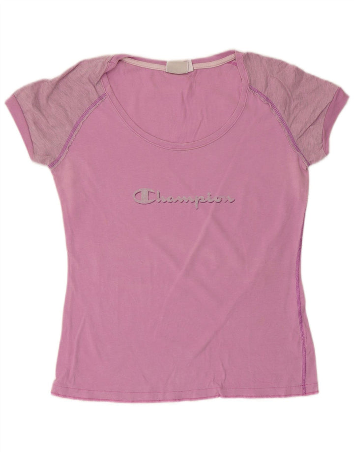 Champion Camiseta gráfica para mujer Top UK 12 Medium Pink