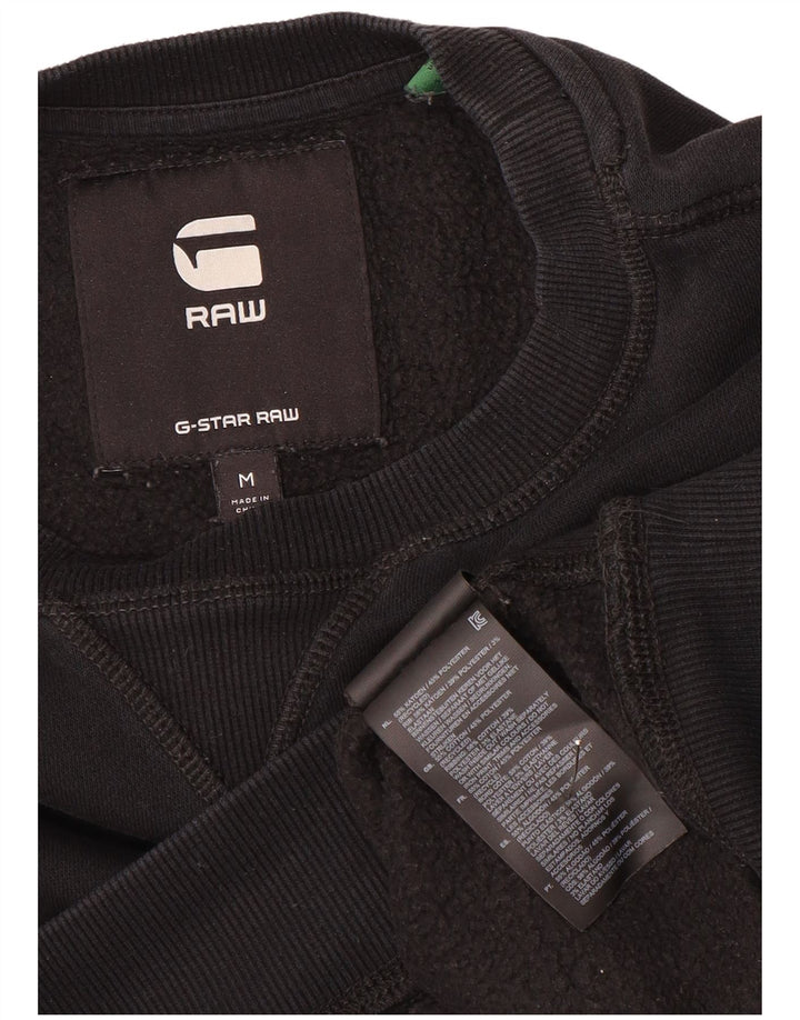G-STAR Hombre Sudadera Jumper Medium Negro Algodón
