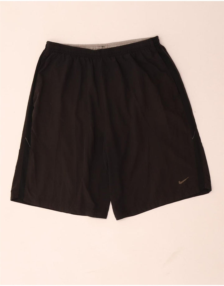 Nike Dri Fit - Pantalones cortos deportivos para hombre (poliéster), color negro