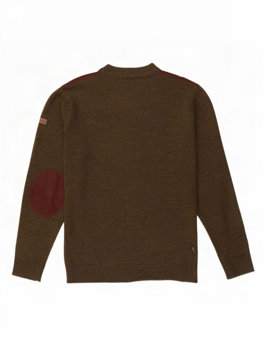 Percussion Jersey De Cuello Redondo Para Hombre Acrílico Color Block Caqui Grande