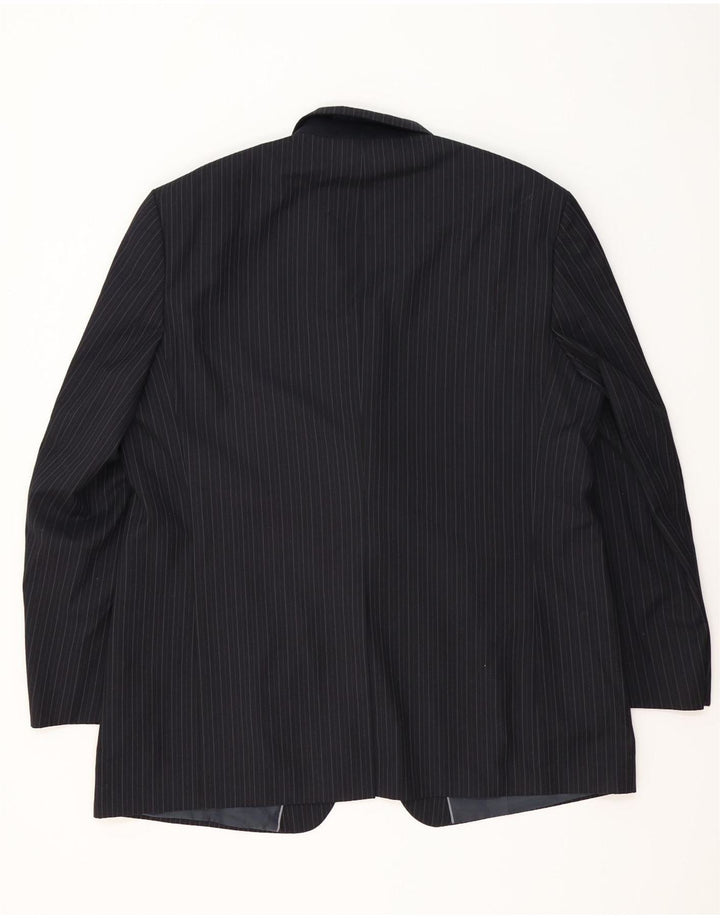 Marks & Spencer Chaqueta tipo blazer de 3 botones para hombre UK 48 2XL Azul marino a rayas