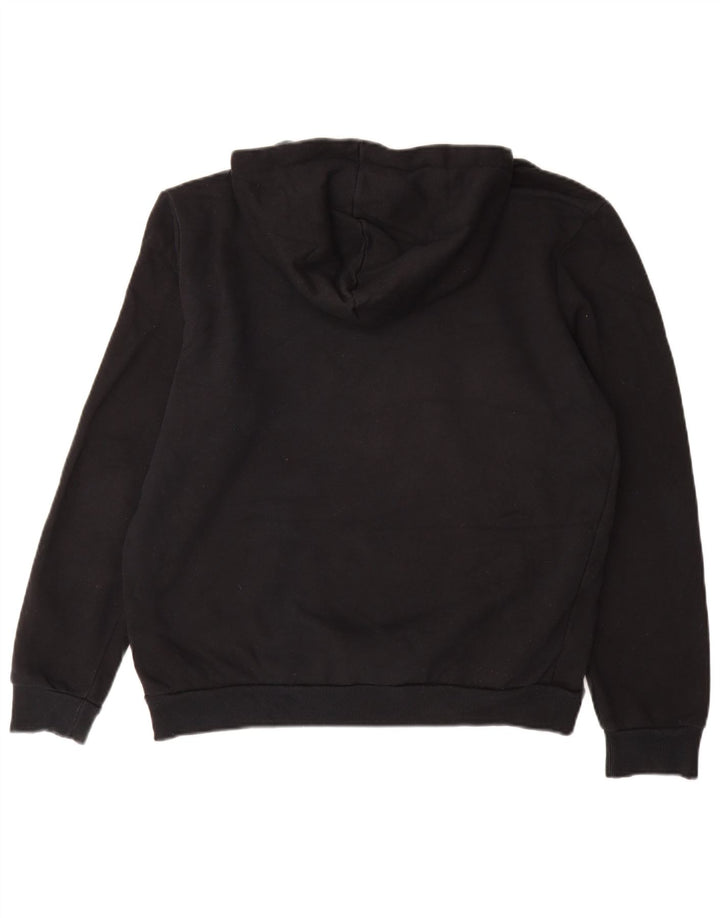 PUMA Jersey con capucha gráfica para hombre Algodón negro mediano