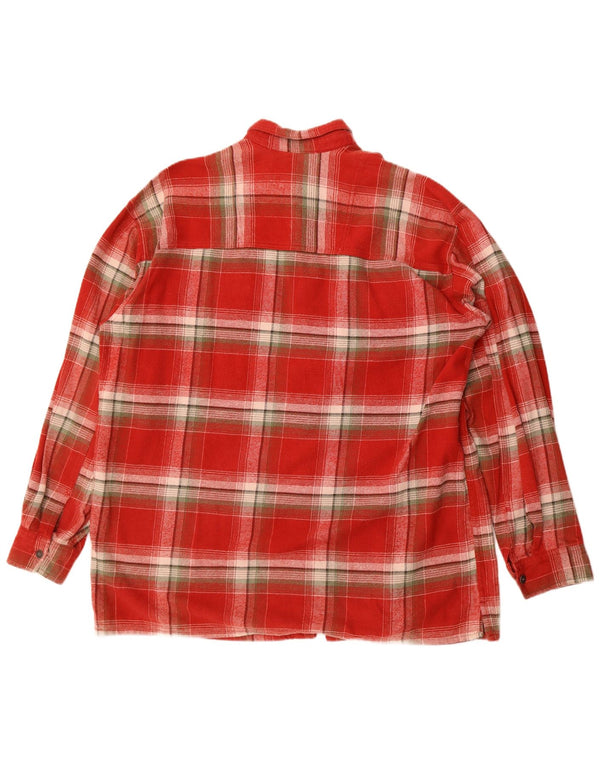 Levi's Camisa De Franela XL De Algodón A Cuadros Rojos