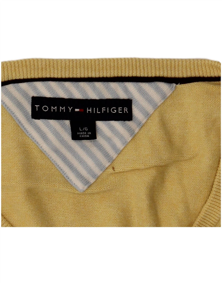 Tommy Hilfiger - Camiseta sin mangas para hombre, talla grande, color amarillo