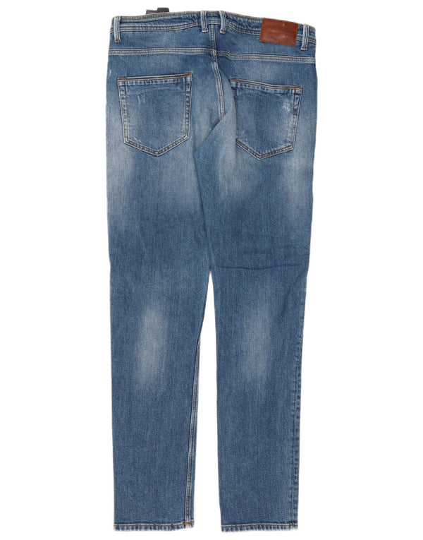 Zara Mens Slim Jeans EU 42 Grande W32 L32 Azul