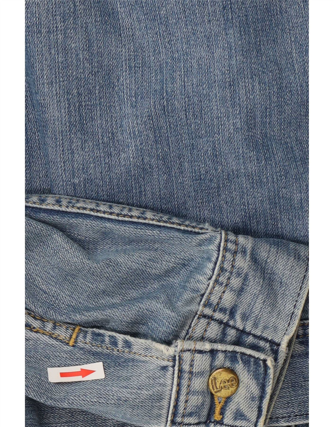 Lee Mens Rider Denim Jacket UK 40 Grande Algodón Azul
