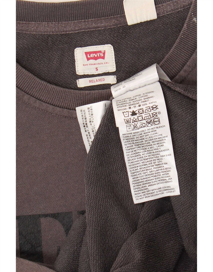 Levi's Hombre Sudadera Con Gráfico Relajado Jersey Pequeño De Algodón Gris