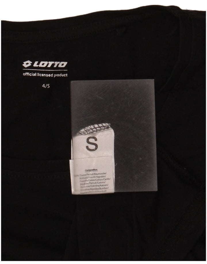 LOTTO Top Mujer Manga Larga UK 10 Small Algodón Negro