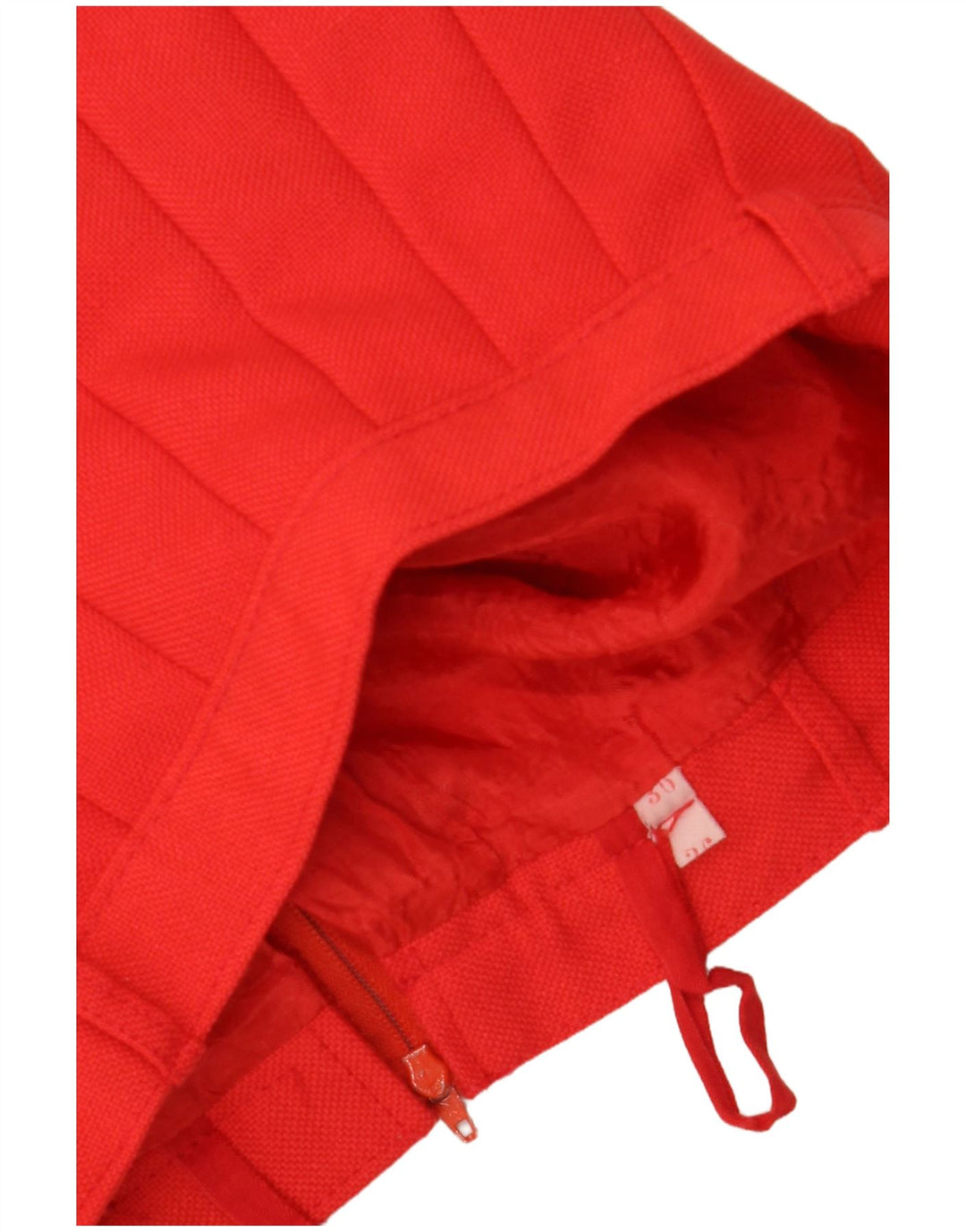 VINTAGE Falda plisada de cuchillo para mujer IT 36 XS W24 Rojo