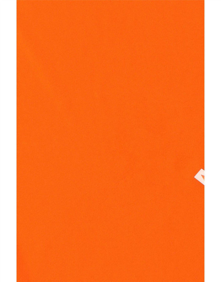 Adidas Mens Climalite T-Shirt Top Small Orange Colourblock Polyester