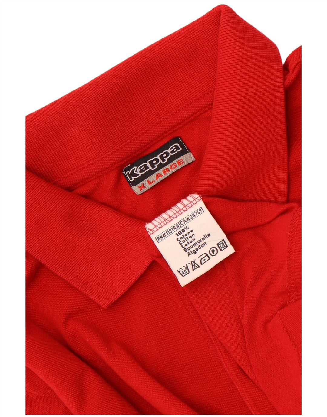 Kappa Polo Hombre XL Algodón Rojo