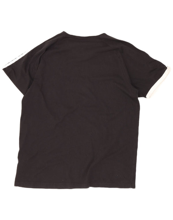Adidas - Camiseta de manga corta para hombre, ajuste regular, talla XL, algodón negro