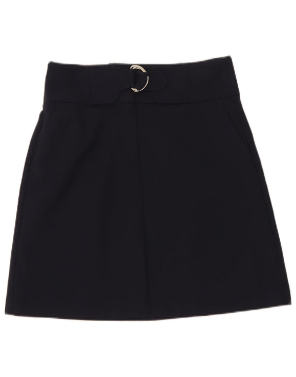 Marks & Spencer Minifalda para mujer UK 8 Small W28 Azul marino Algodón