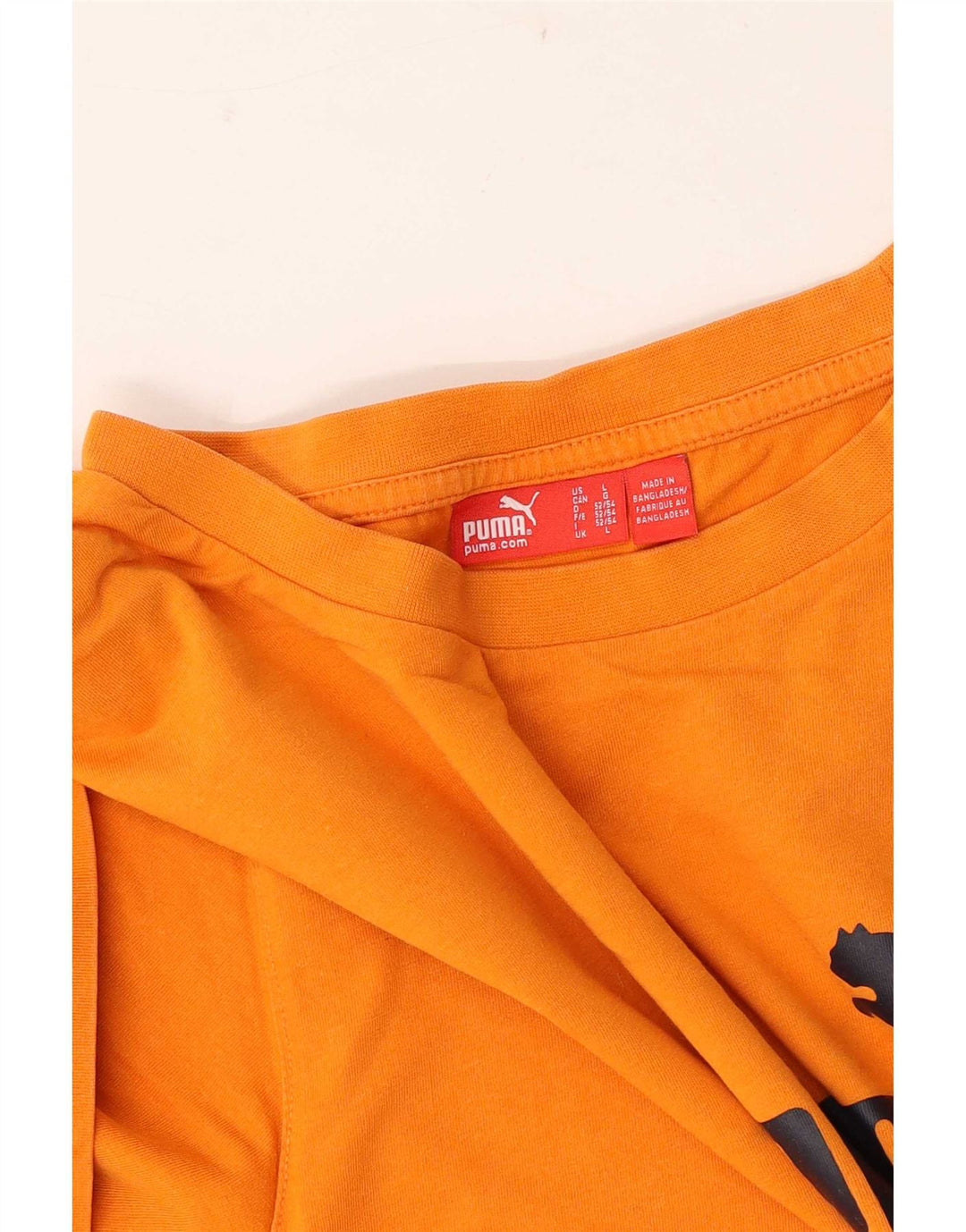 Puma - Camiseta gráfica para hombre, talla grande, color naranja