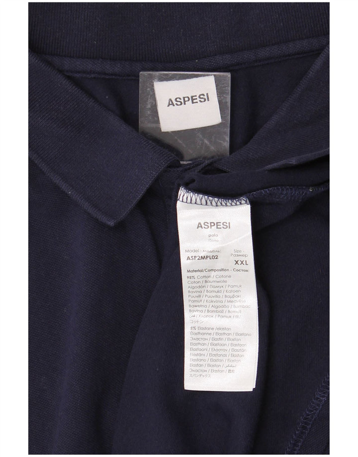 ASPESI Polo Hombre 2XL Azul Marino Algodón