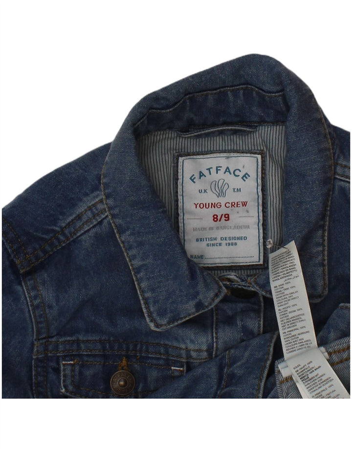 Chaqueta vaquera para niña Fat Face 8-9 años Azul Algodón
