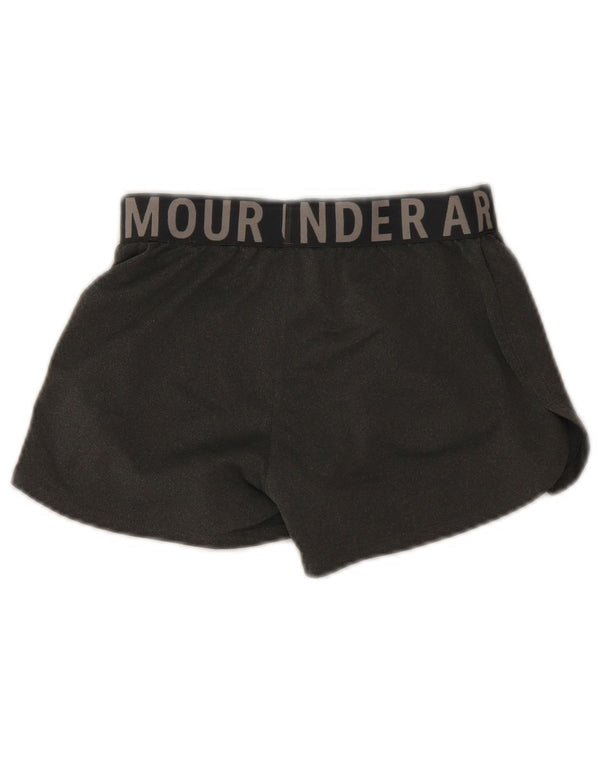 Under Armour Pantalones cortos deportivos Heat Gear Graphic para niñas 9-10 años Gris medio