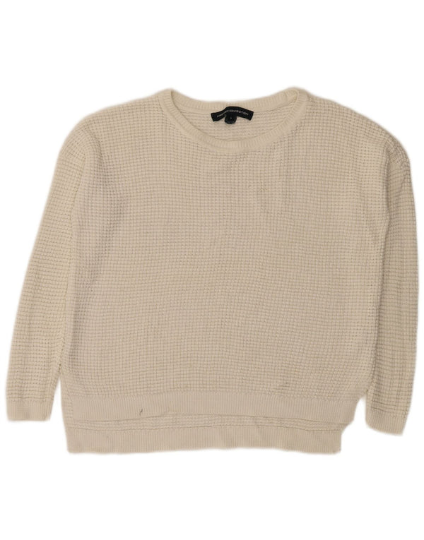 Suéter tipo jersey con cuello barco para mujer de French Connection ES 40 Pequeño Blanco
