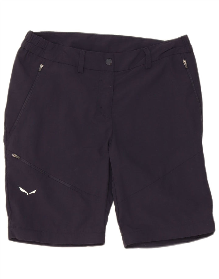 SALEWA Shorts Cargo Mujer IT 42 Medium W30 Poliamida Azul Marino