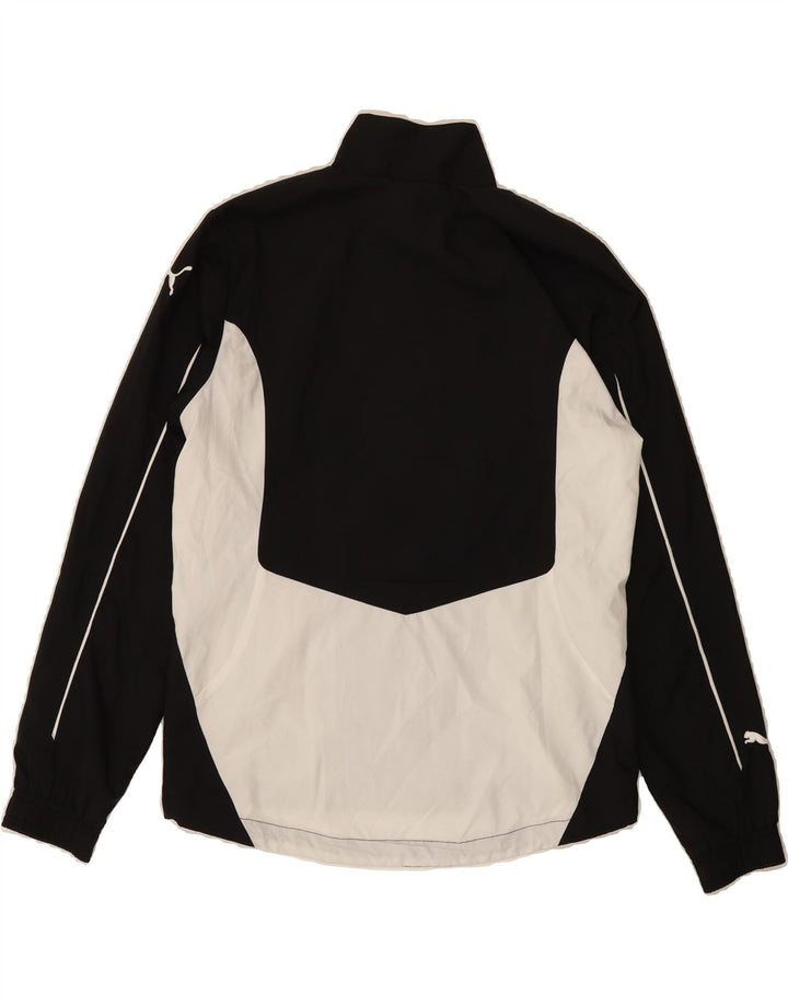 PUMA Womens Tracksuit Top Jacket UK 12 Medium Black Colourblock Polyester Vintage Puma and Second-Hand Puma from Messina Hembry 