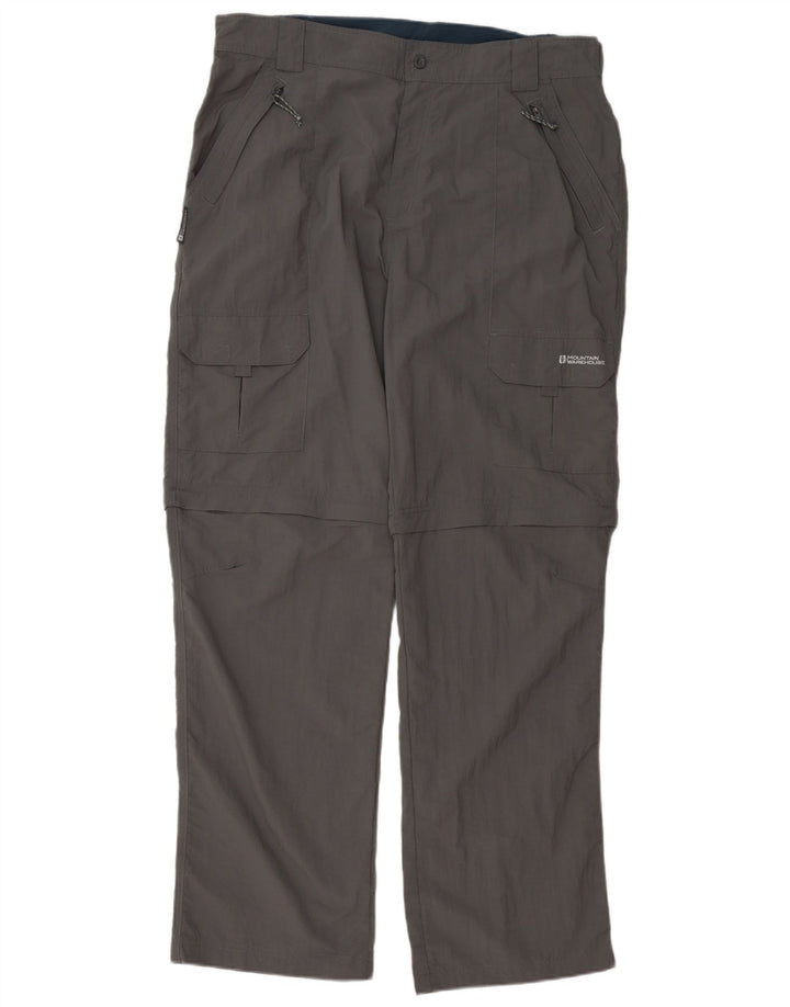 Pantalones cargo rectos para hombre de Mountain Warehouse W38 L34 Nylon gris