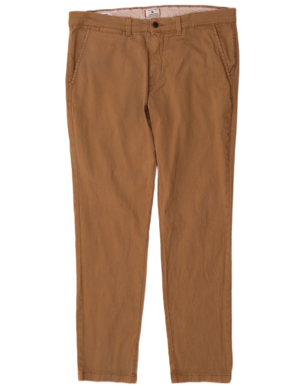 Jack & Jones Mens Marco Slim Chino Pantalones W36 L30 Algodón Beige