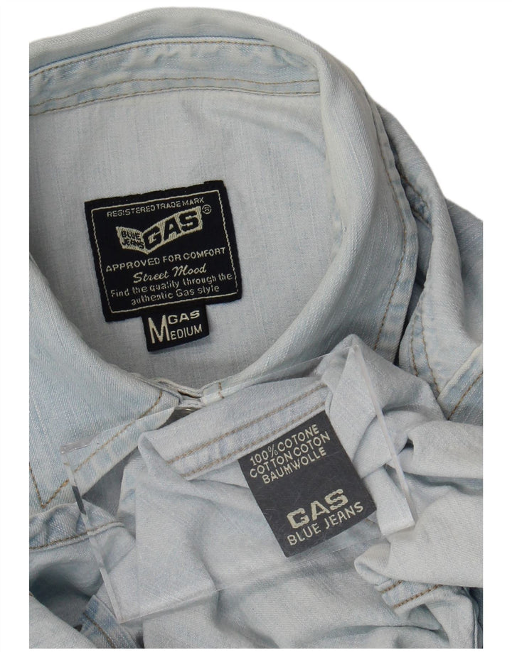 Camisa vaquera para mujer Gas UK 42 Algodón azul medio