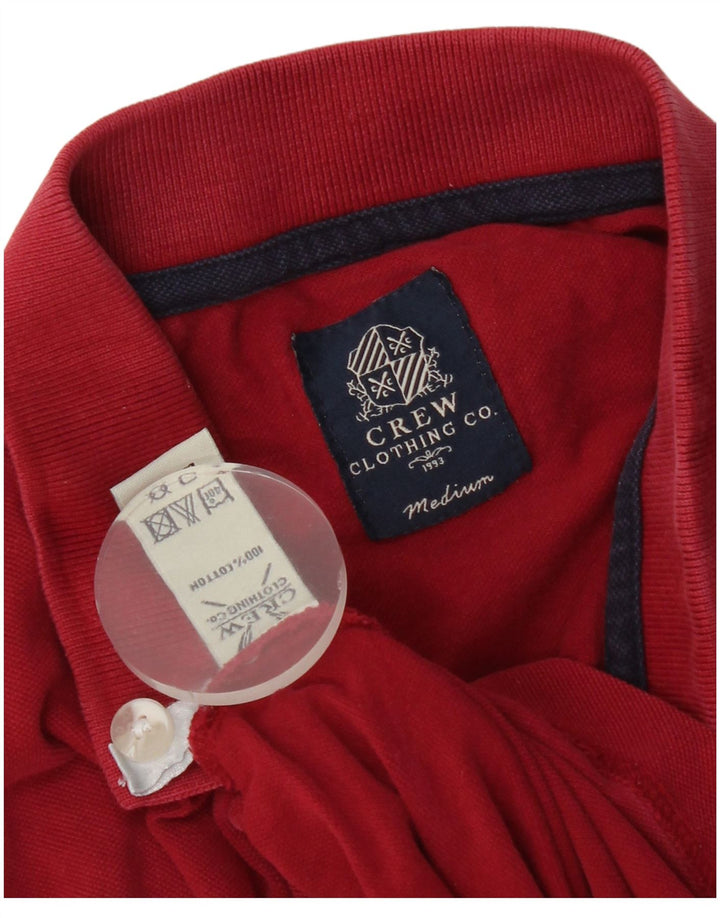 Crew Clothing Polo para hombre Algodón rojo medio