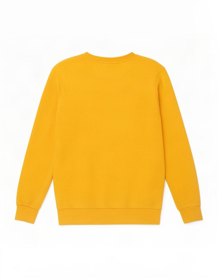 Zara Hombre Sudadera Jumper Medium Amarillo Algodón
