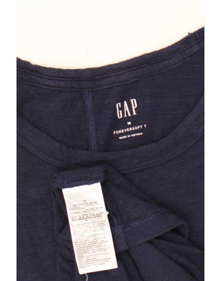 Gap Camiseta para Mujer Top UK 12 Medium Azul Marino Algodón