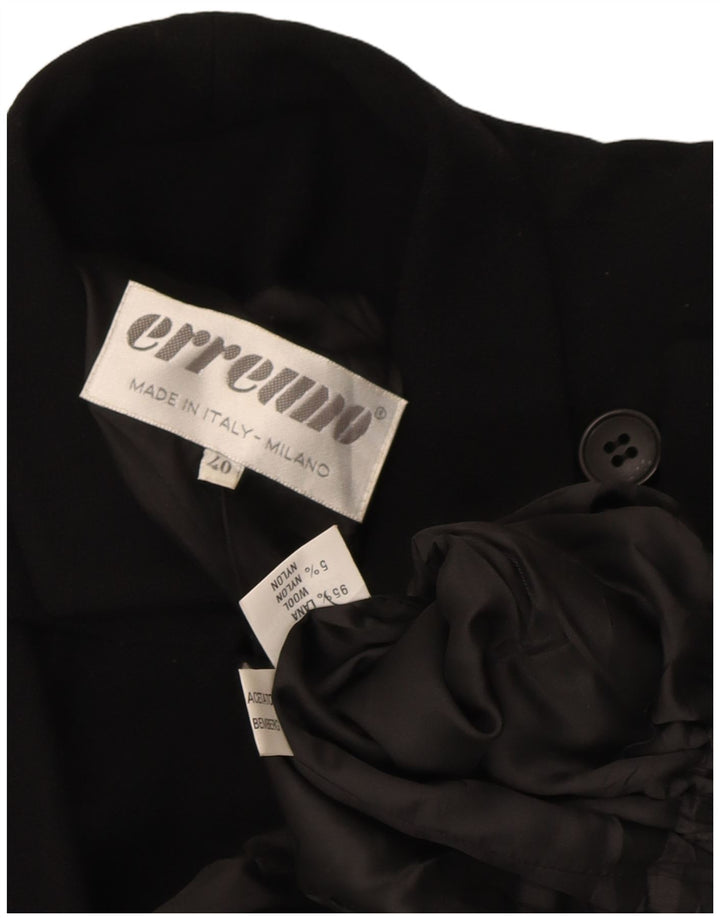 Chaqueta Erreuno Mujer Blazer EU 40 Mediana Lana Negra
