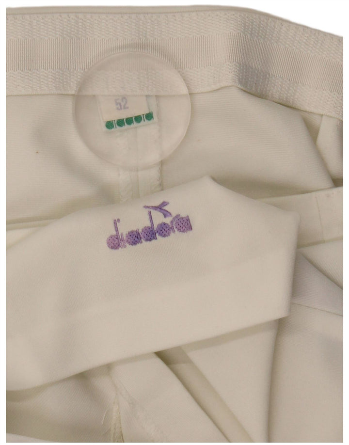 Diadora Chinos Cortos Mujer W33 Large Blanco Colorblock