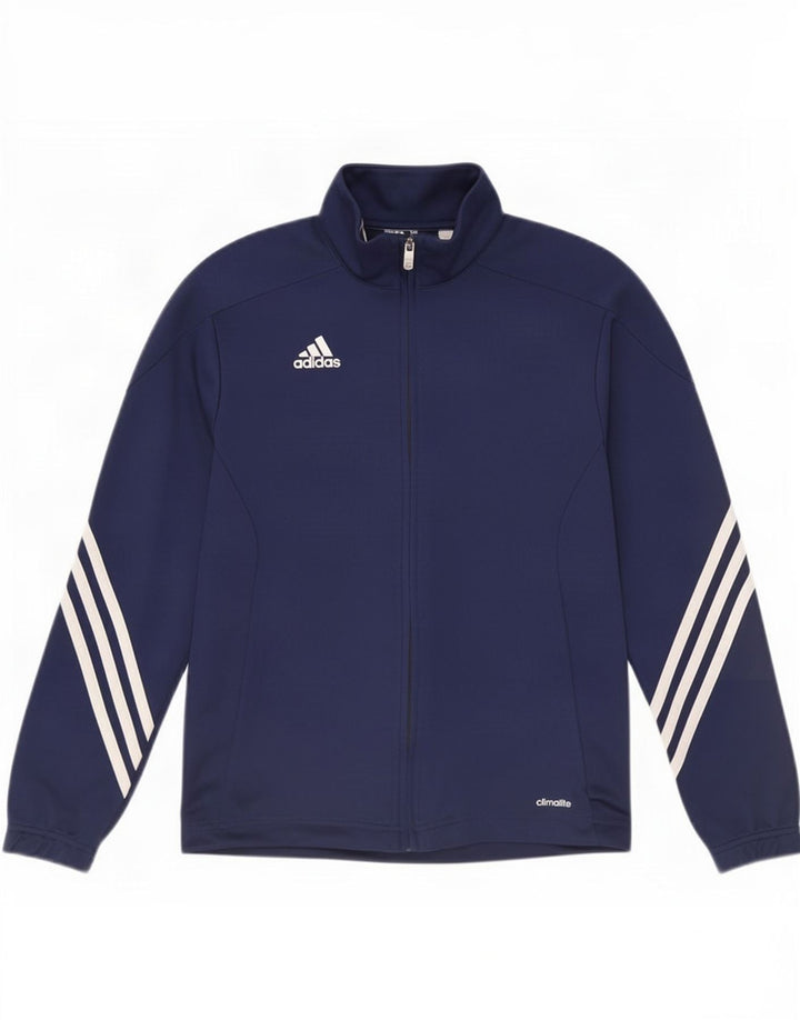 Adidas Chicos Climalite Chándal Top Chaqueta 11-12 Años Azul Marino Poliéster
