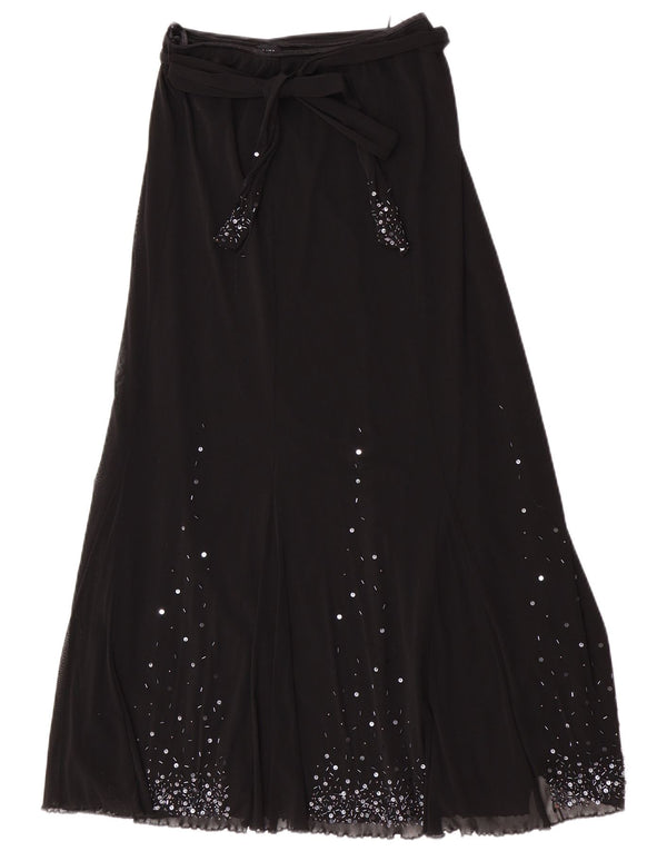 Per Una Falda larga regular para mujer UK 12 Medium W28 Poliamida negra