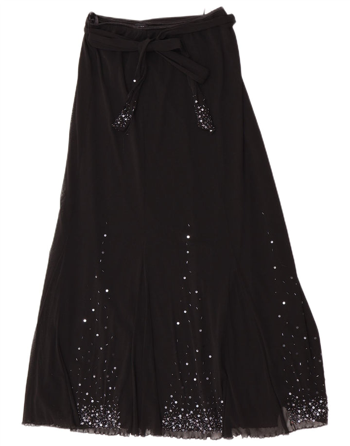 Per Una Falda larga regular para mujer UK 12 Medium W28 Poliamida negra