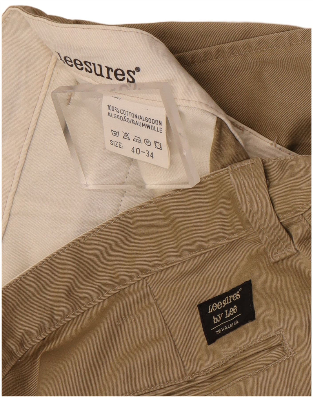 Pantalones chinos rectos Lee para hombre W40 L30 Marrón
