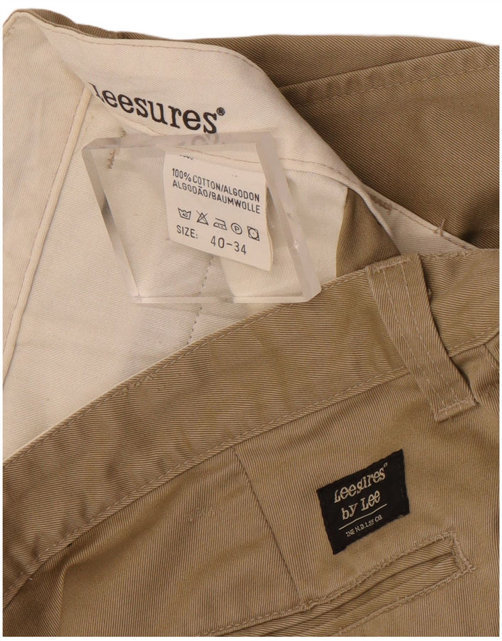 Pantalones chinos rectos Lee para hombre W40 L30 Marrón