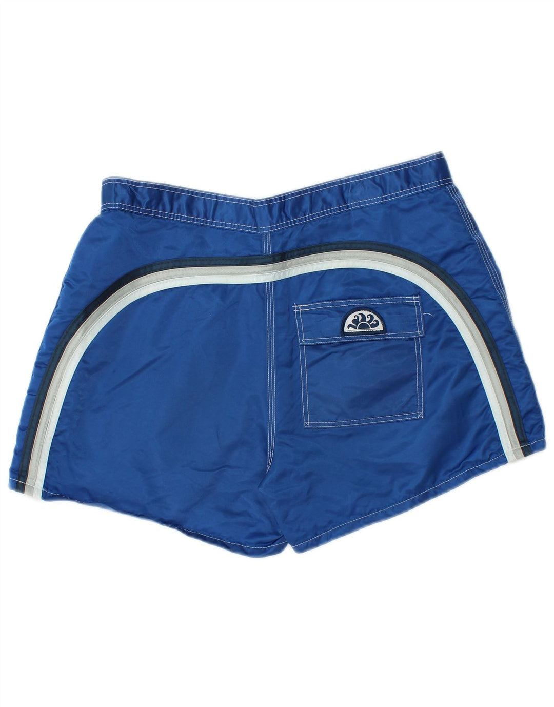 Bañador Sundek Hombre De Nylon A Rayas Azul Medio