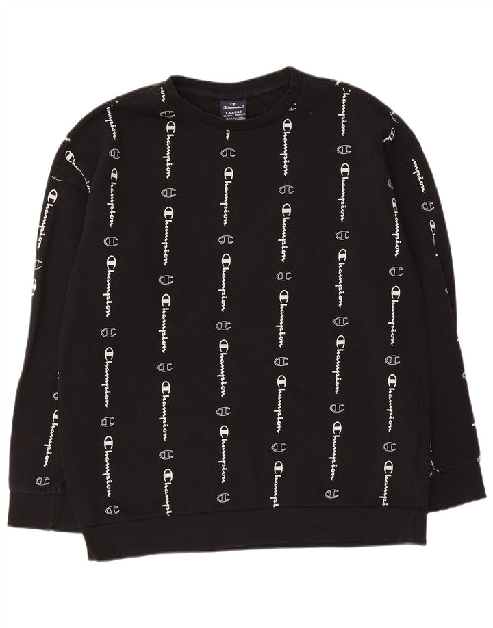 Champion Sudadera gráfica para niños 13-14 años XL Algodón negro