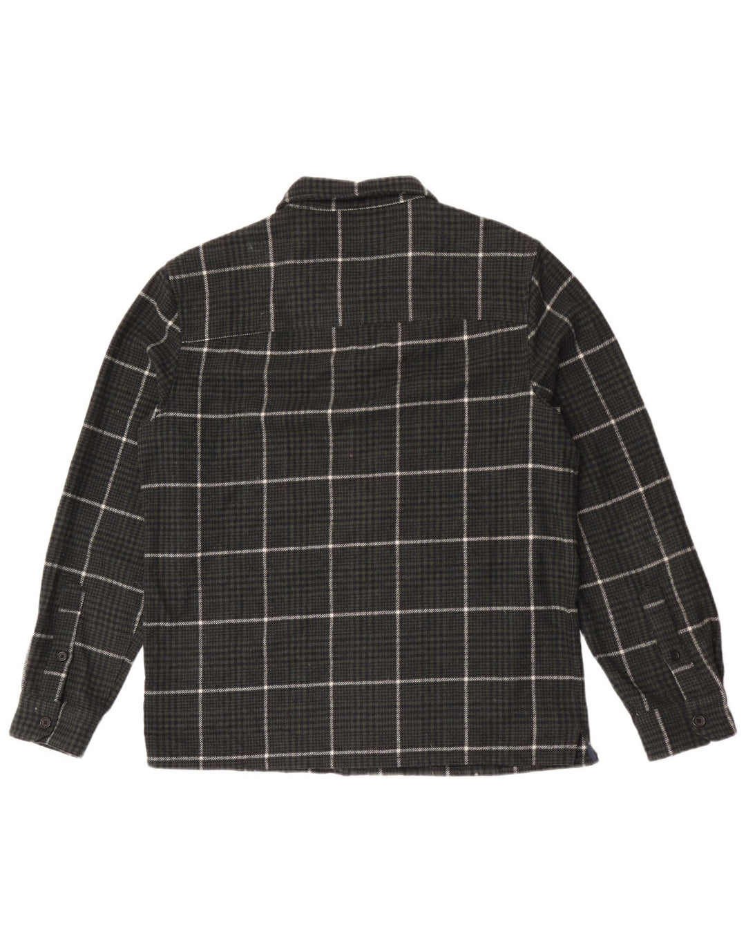 Farah Hombre Sobrecamisa De Franela Camisa Grande De Lana A Cuadros Caqui