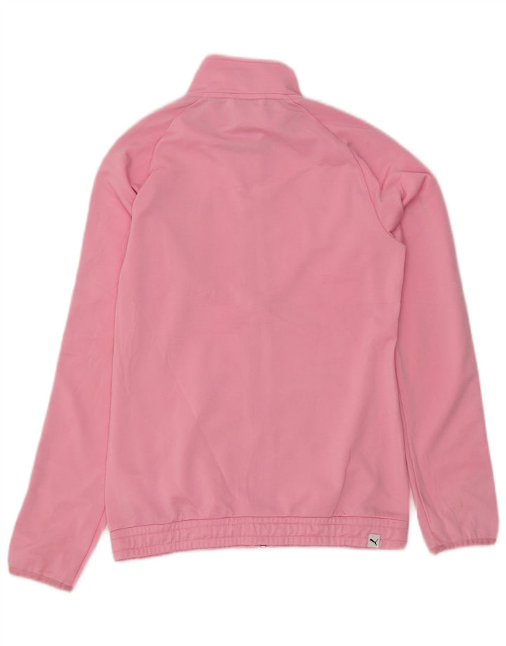 PUMA Chaqueta de chándal para niña 13-14 años Poliéster color block rosa
