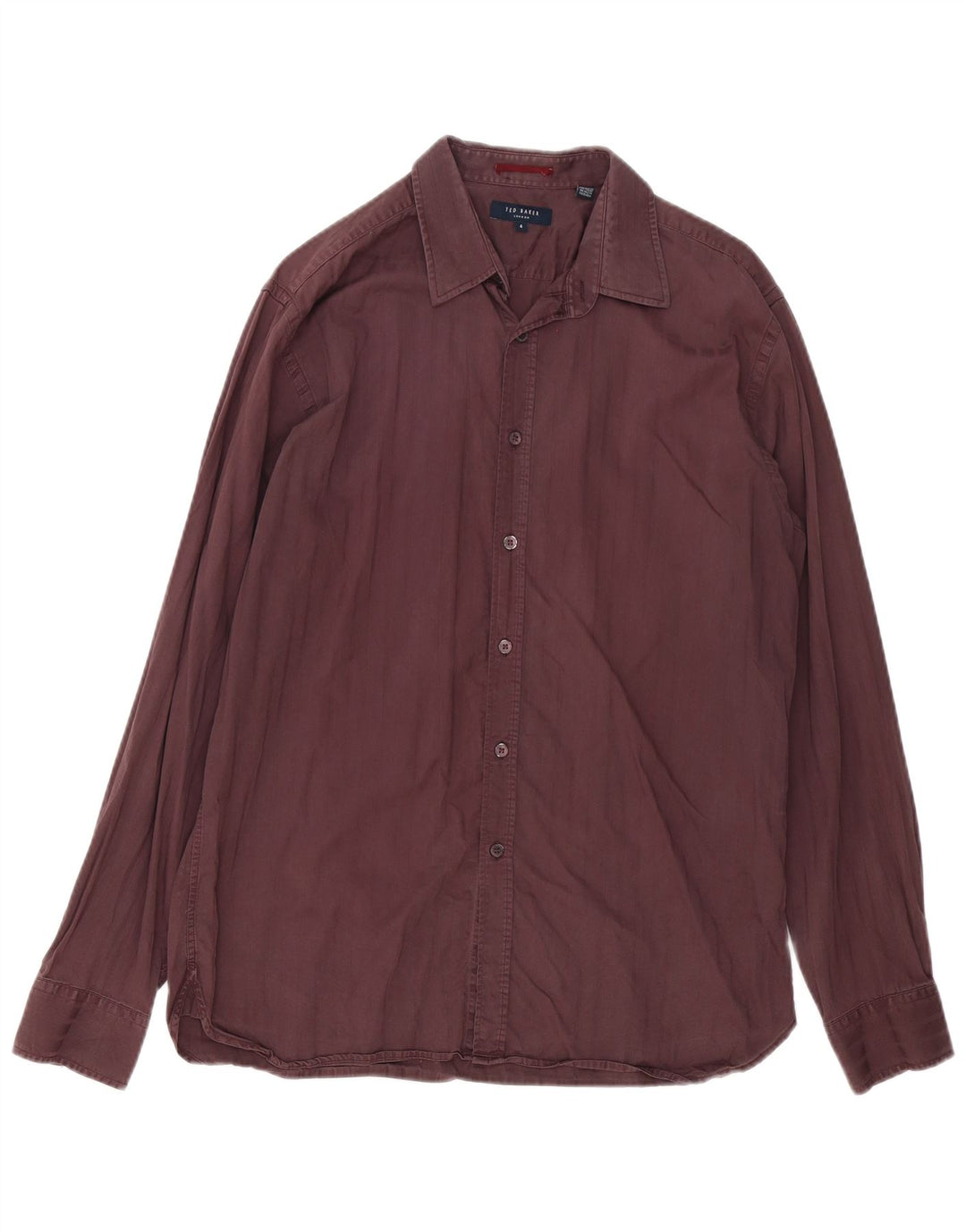 TED BAKER Camisa para hombre Talla 4 Grande Borgoña