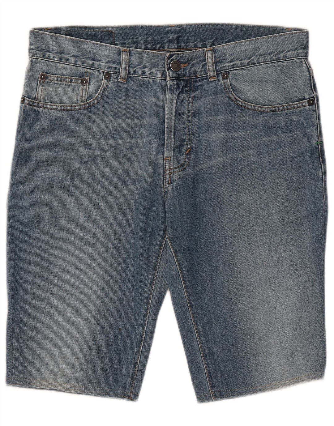 Benetton Shorts Vaqueros Hombre W33 Azul Medio
