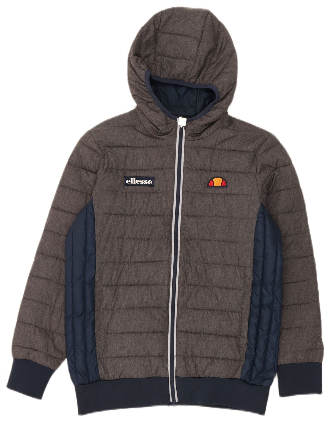 Ellesse Chaqueta acolchada con capucha para niño 12-13 años Nylon color block gris