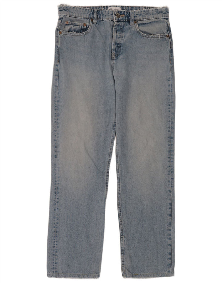 Zara Jeans Rectos Mujer EU 40 Medium W30 L30 Azul