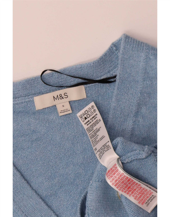 Marks & Spencer Suéter tipo cárdigan extragrande para mujer UK 10 Small Blue