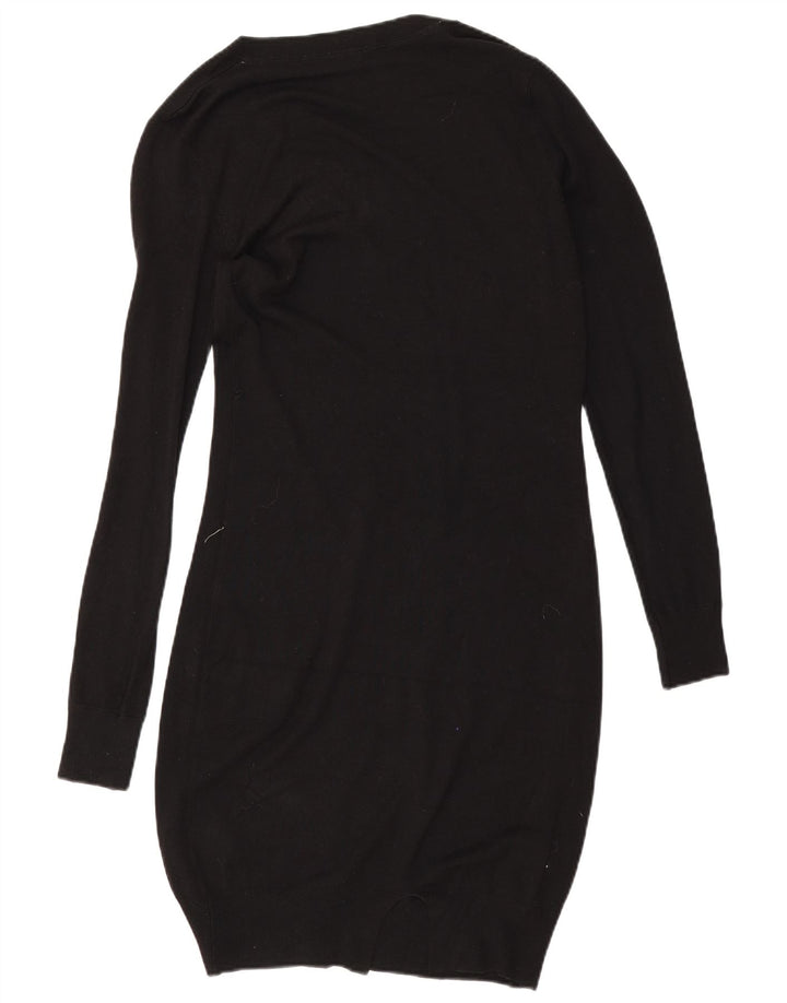Guess Vestido tipo jersey para mujer UK 44 Viscosa negra mediana