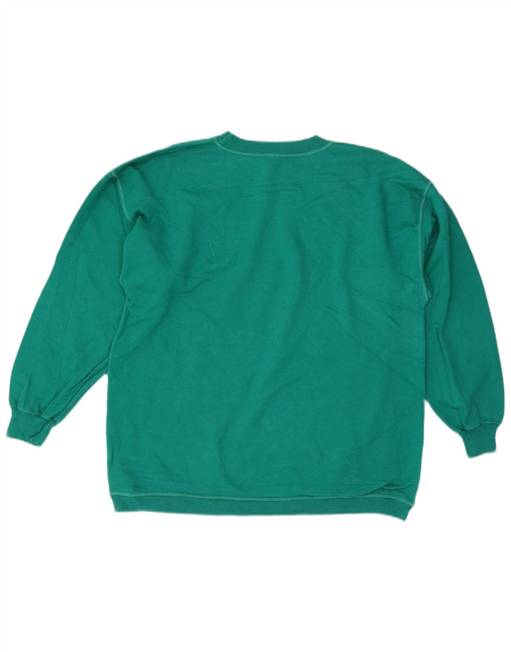 Meeting Hombre Sudadera Gráfica Jumper Large Turquesa Algodón