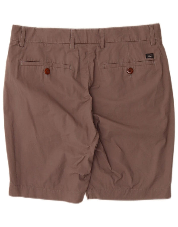 Superdry Pantalones cortos chinos regulares para hombre W32 Algodón marrón grande