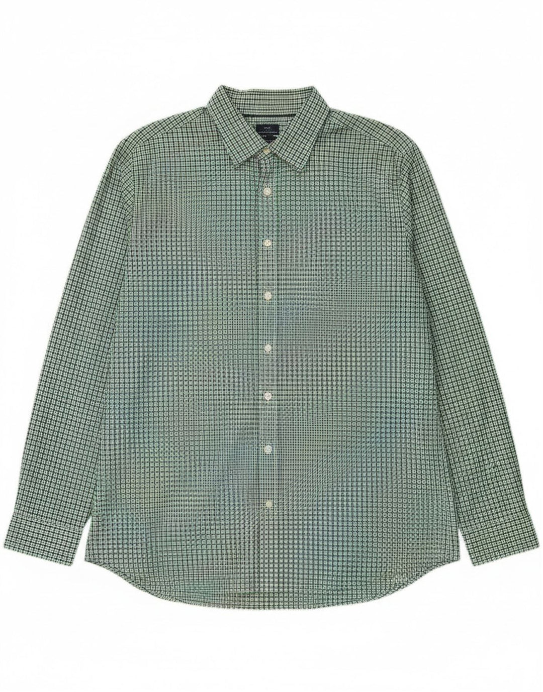 Camisa Gap Slim Fit XL De Algodón A Cuadros Verdes
